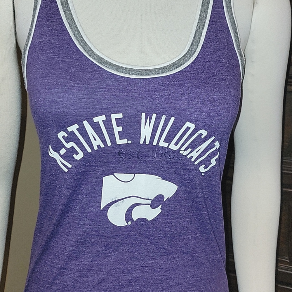 💜 Purple K-State Wildcats Top, Size Small